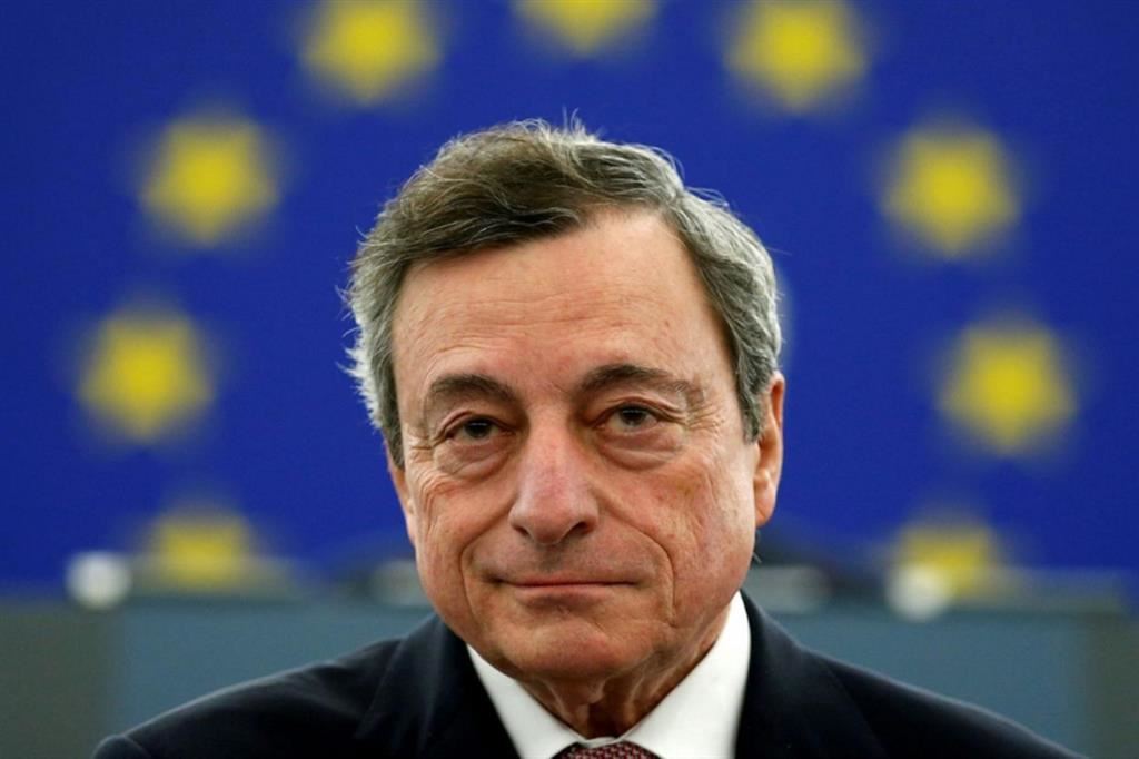 L'ex-presidente del Consiglio, Mario Draghi