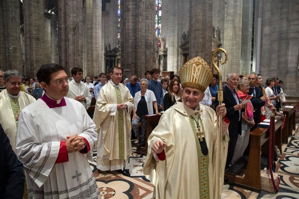 L'arcivescovo Delpini in Duomo all'apertura dell'anno pastorale, l'8 settembre del 2023