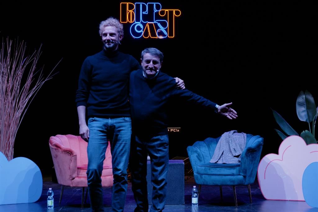 Alessandro D'Avenia e Giacomo Poretti insieme a teatro