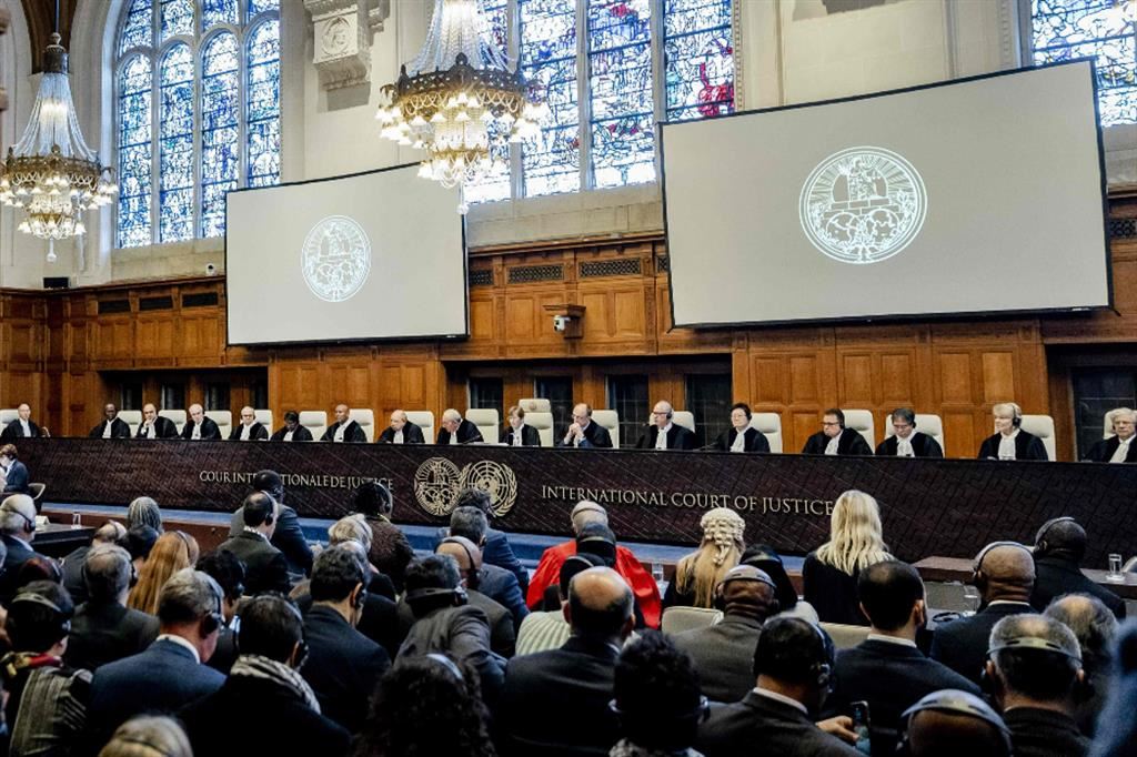 La Corte internazionale di giustizia riunita all'Aja
