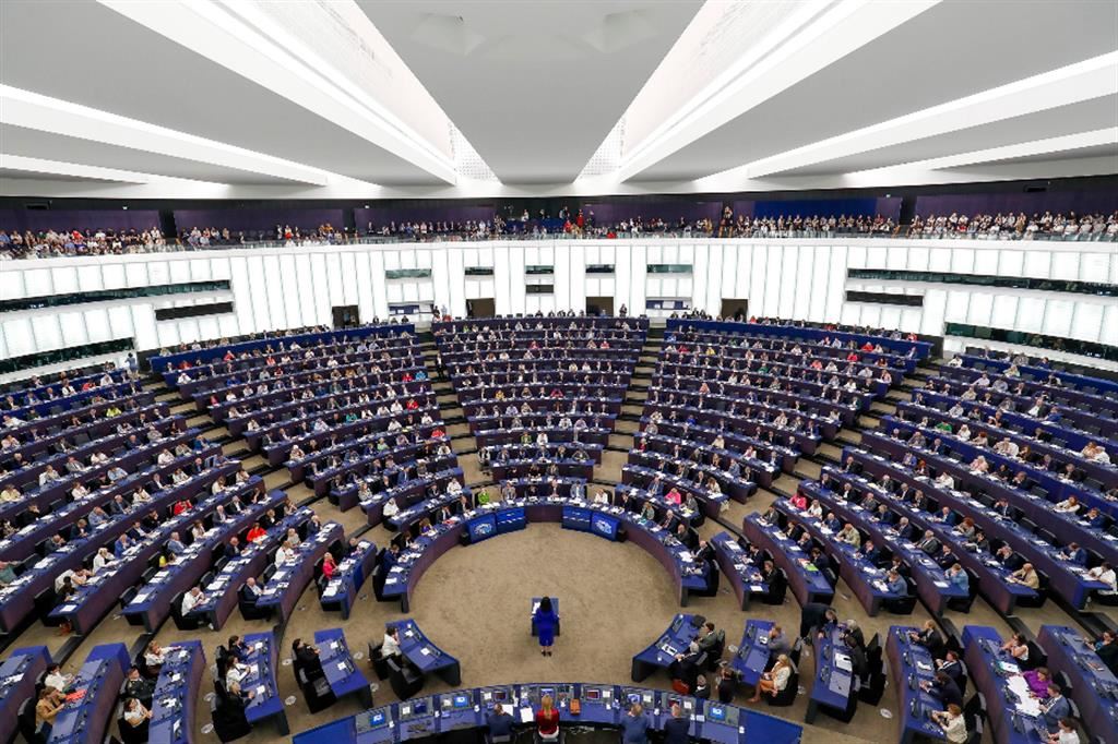 Una seduta del Parlamento europeo di Strasburgo