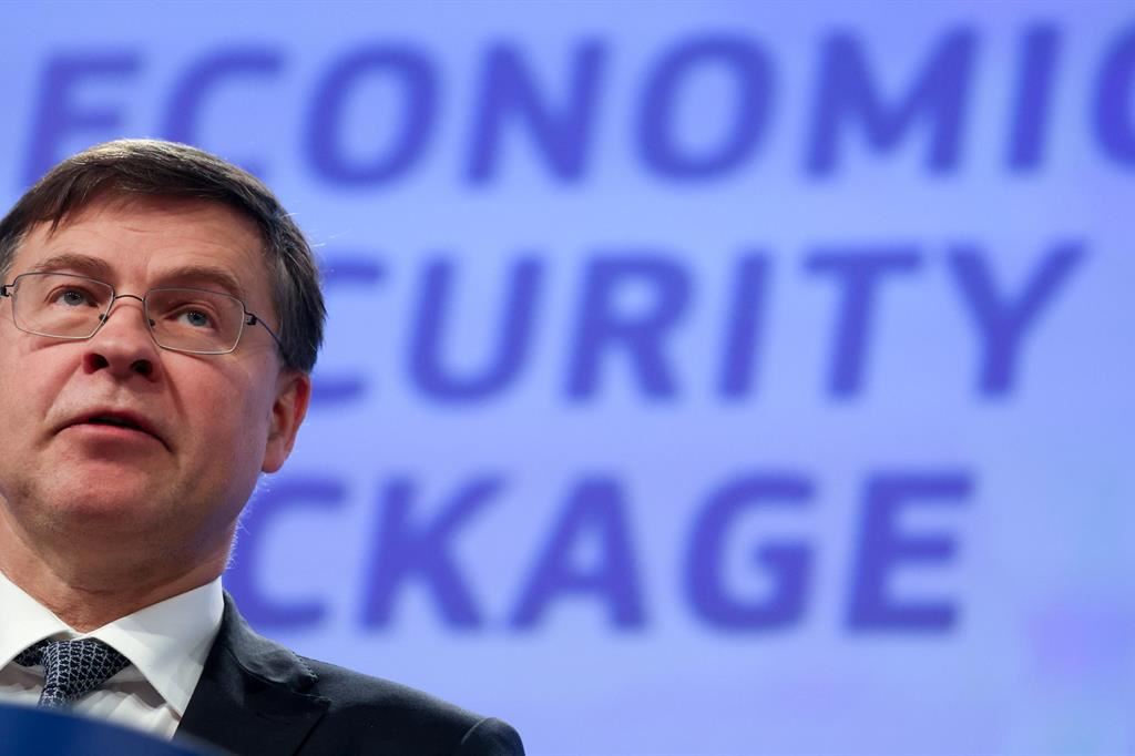 Il vicepresidente della Commissione Ue Valdis Dombrovskis