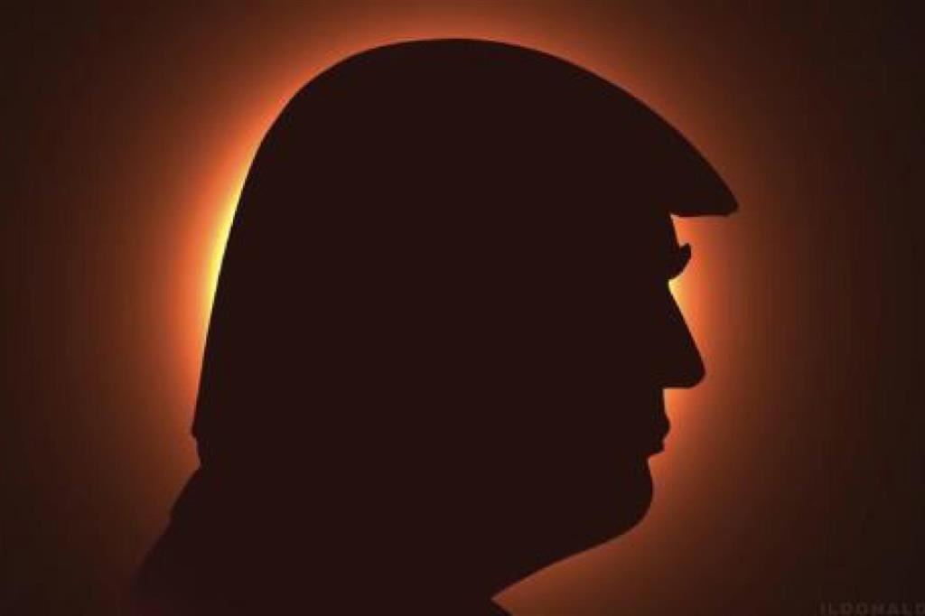 Donald Trump ha pensato bene a un video da condividere su Truth Social legato all'eclissi: «Il momento più importante della storia umana avverrà nel 2024» - Ansa
