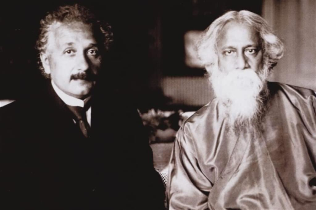 Einstein e Tagore nella casa dello scienziato a Caputh