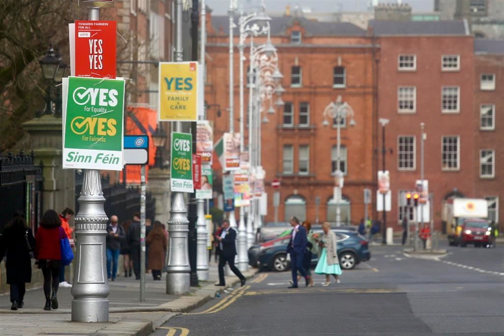 La campagna referendaria per le strade di Dublino