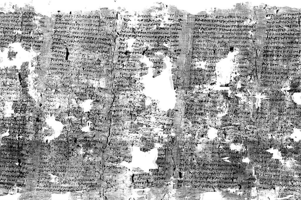 Uno dei papiri di Ercolano con testi di Filodemo di Gadara, oggetto di studio di GreekSchools
