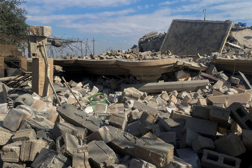 La distruzione causata dal bombardamento americano in Iraq