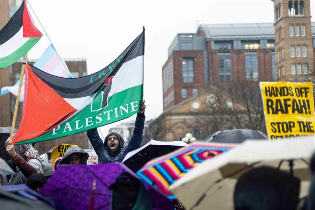 Una manifestazione pro-Palestina