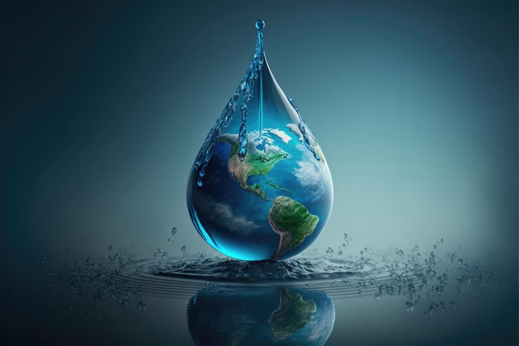 Una piccola goccia d'acqua contiene il mondo