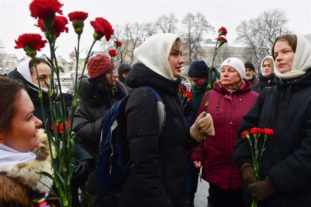 La protesta delle donne davanti al Cremlino