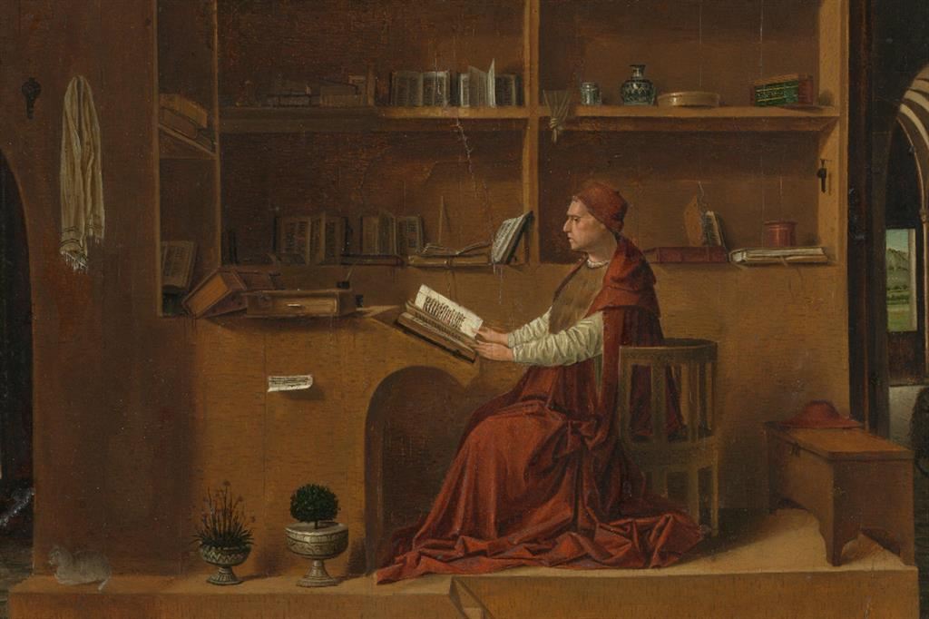 Antonello da Messina, "San Gerolamo nello studio", particolare