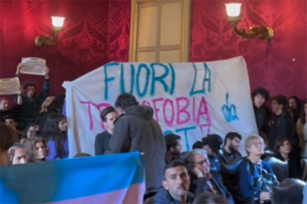 L'occupazione dell'Aula Magna dell'Università di Catania per impedire il convegno di Scienza & Vita