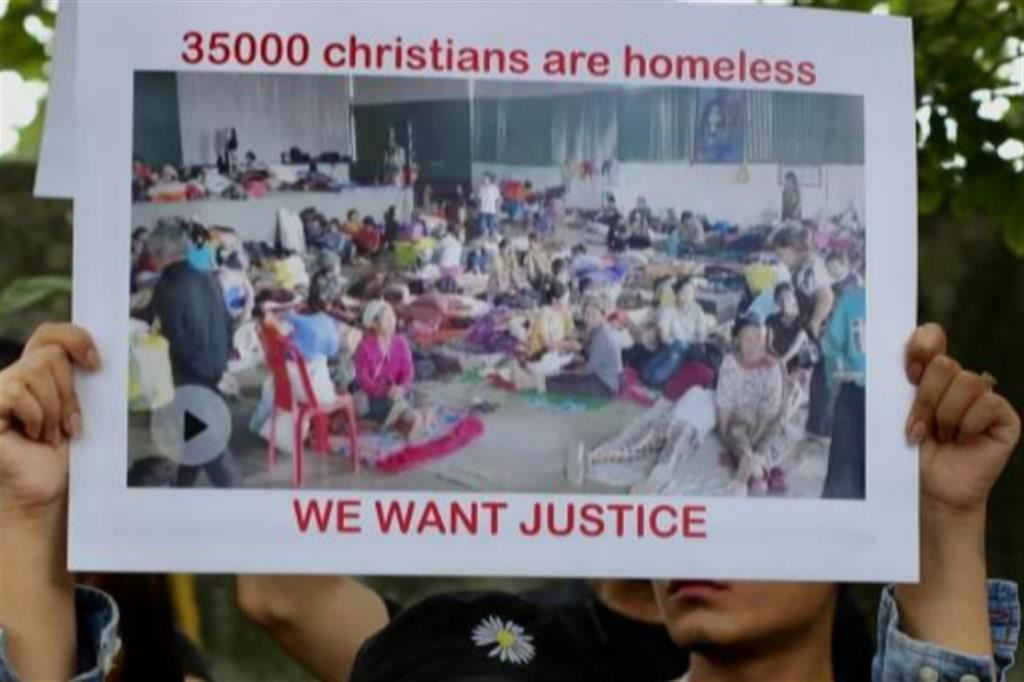 Una manifestazione di protesta in India contro le discriminazioni e le aggressioni subite dai cristiani