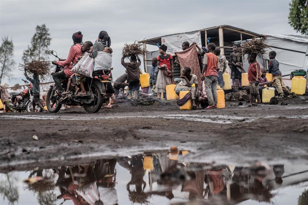Il compo profughi di Bulengo a Goma