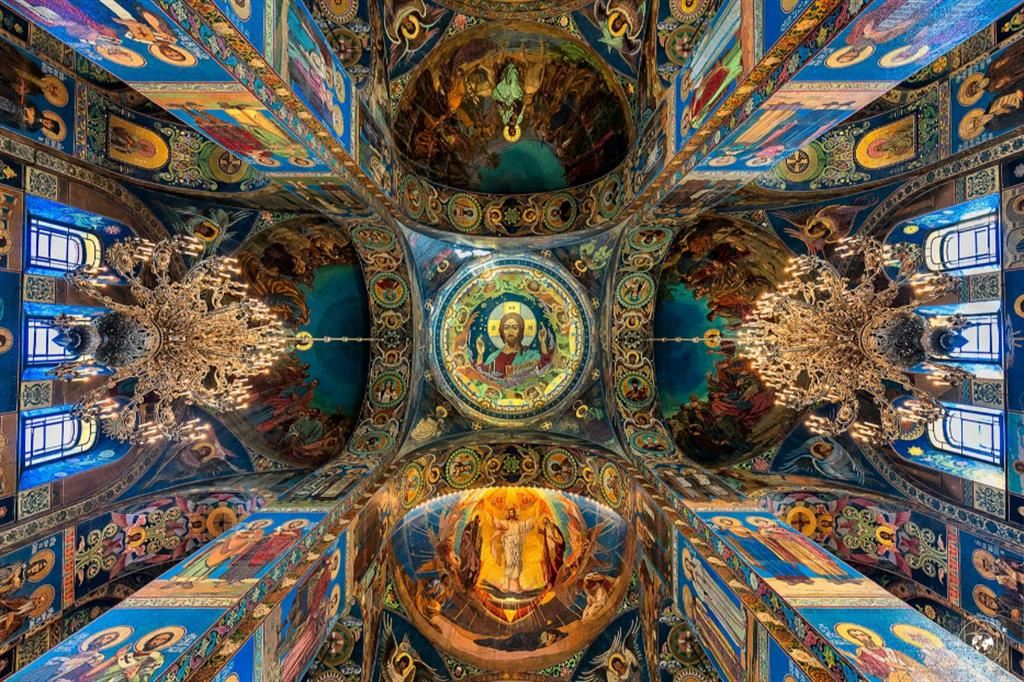 Russia, San Pietroburgo, l’interno della Cattedrale di Cristo Salvatore sul sangue versato