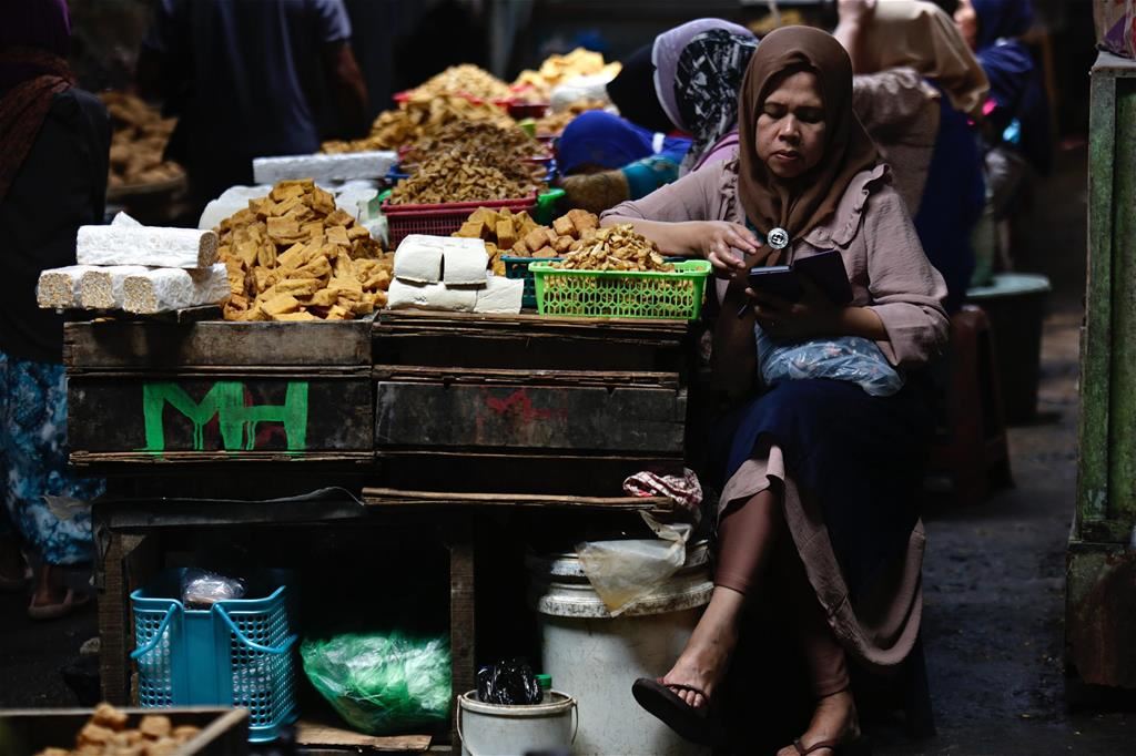 Un mercato a Depok, in Indonesia