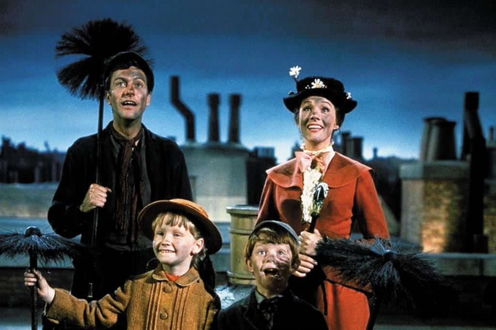 Una delle più celebri immagini del film "Mary Poppins"