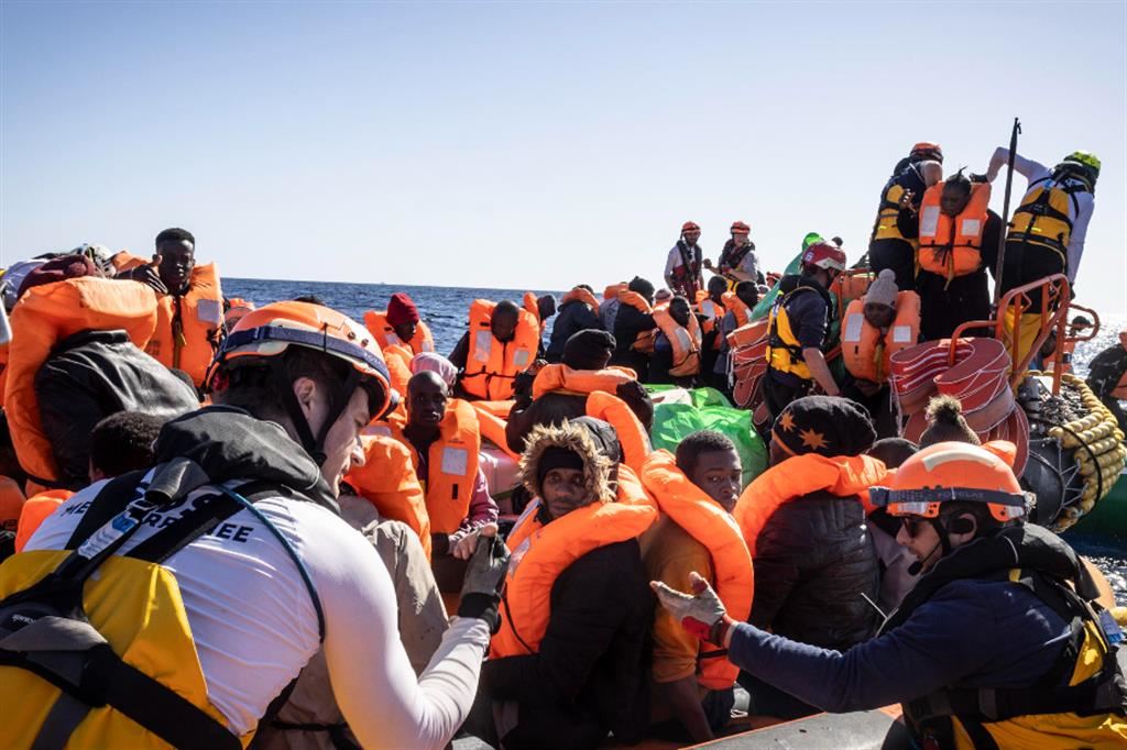 I migranti soccorsi da Sos Mediterranee