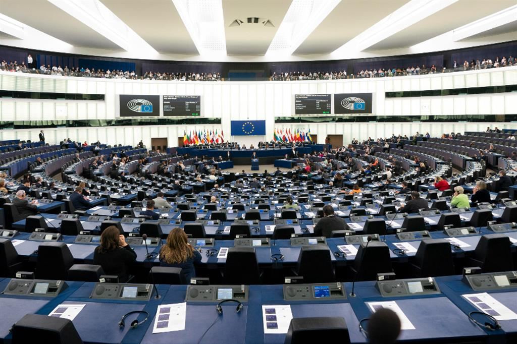 L'aula del Parlamento europeo a Strasburgo